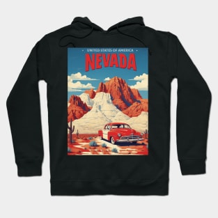 Nevada United States of America Tourism Vintage Poster Hoodie